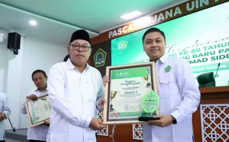 FS UIN KHAS Jember Raih Predikat Terbaik pada Lomba Kantor, Begini Pesan Rektor