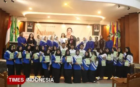 SMK Cendekia Bangsa Malang Gelar Handsome And Beauty Class Datangkan Runner-up II Putri Indonesia JATIM