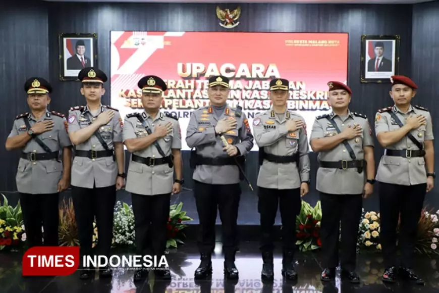 Polresta Malang Kota Gelar Sertijab Kasatreskrim dan Kasatlantas