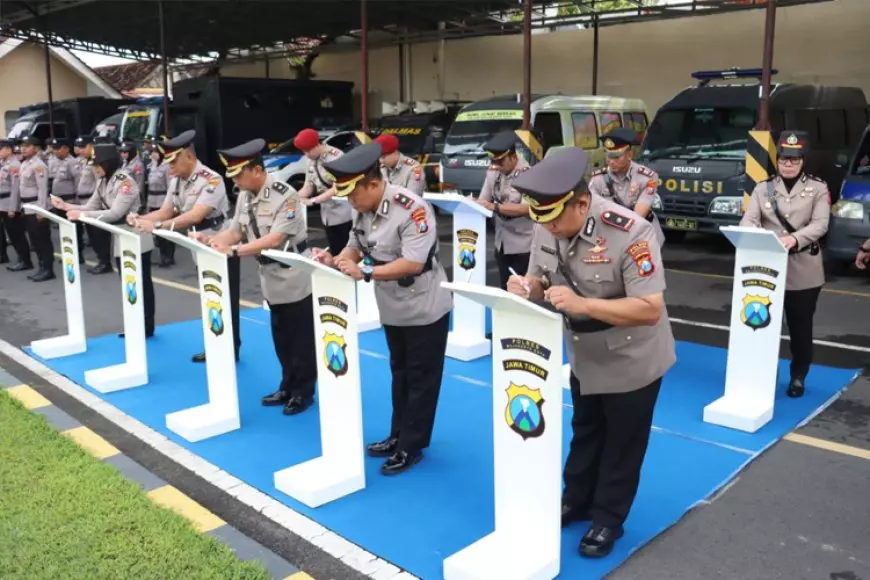 Sejumlah Petinggi Polres Mojokerto Kota Dimutasi