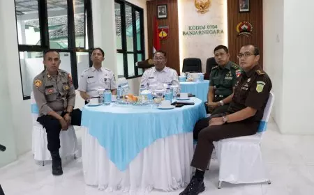 Pj Sekda Banjarnegara Ikuti Sosialisasi Gerakan Bebas Sampah dari Mabes TNI