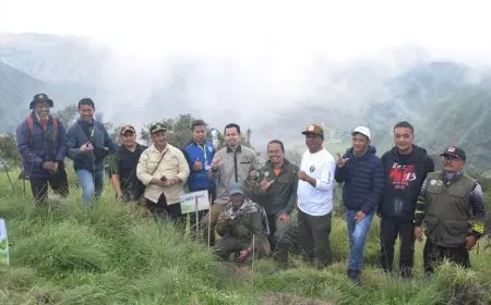 Hijaukan TNBTS, AQUA Pasuruan dukung giat Biada Alam 5 Saka Wanabakti Pasuruan