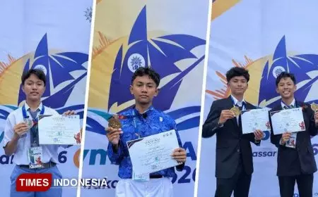 Borong Medali, Santri PEM Gondanglegi Malang Berjaya di OlimpycAD Makassar