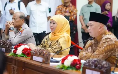 Gubernur Khofifah Rakor Bersama Menhub, Jatim Siap Sambut 27,29 Juta Pemudik