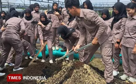 Tingkatkan Pemahaman Hortikultura Modern, Polbangtan Malang Gelar Praktikum Industri