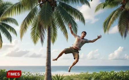 Pria Tewas di Bebatuan Sungai Cimuntur Ciamis Usai Jatuh dari Pohon Kelapa