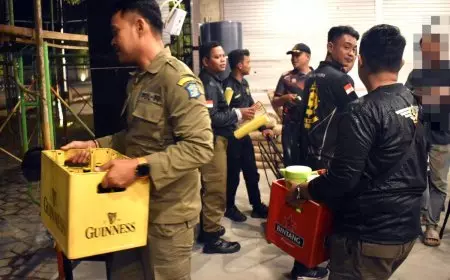 Satpol PP Surabaya Intensifkan Razia RHU, Dua Lokasi Terjaring Edarkan Miras