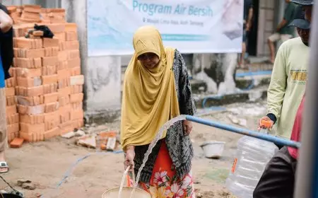 Dupoin Bangun Sumur Bor untuk Warga Terdampak Banjir di Aceh