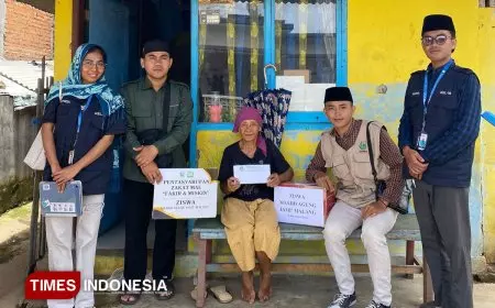 Kolaborasi KSM Tematik UNISMA dan Ziswa Masjid Jami’ Kota Malang, Warga Dusun Dumpul Terima Bantuan Sembako
