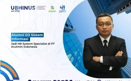 Alumni D3 Sistem Informasi Jadi HR System Specialist di PT Arutmin Indonesia