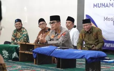 Rajut Harmoni di Bulan Puasa, Kapolresta Banyuwangi Ikut Kajian Ramadhan PD Muhammadiyah