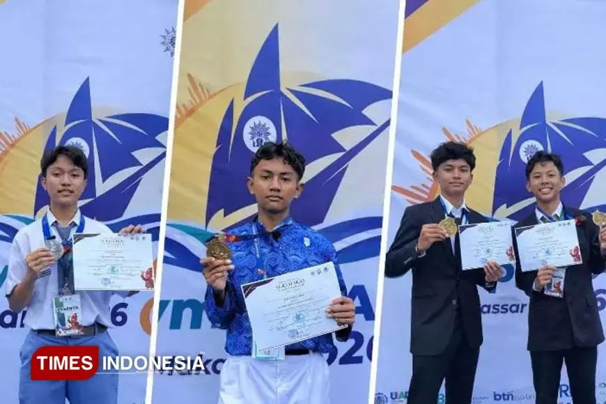 Borong Medali, Santri PEM Gondanglegi Malang Berjaya di OlimpycAD Makassar