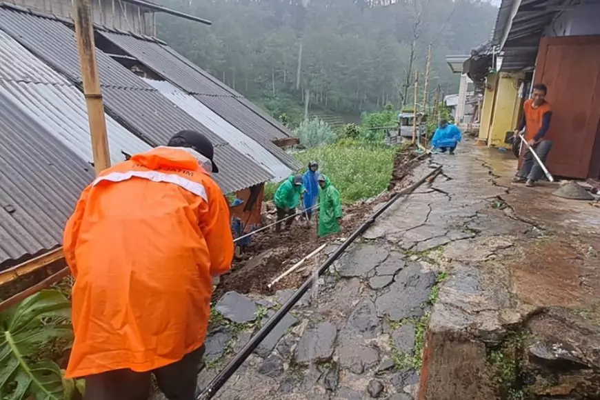 Hujan Deras Minggu Sore, Dua Bencana Sekaligus Hantam Kota Batu