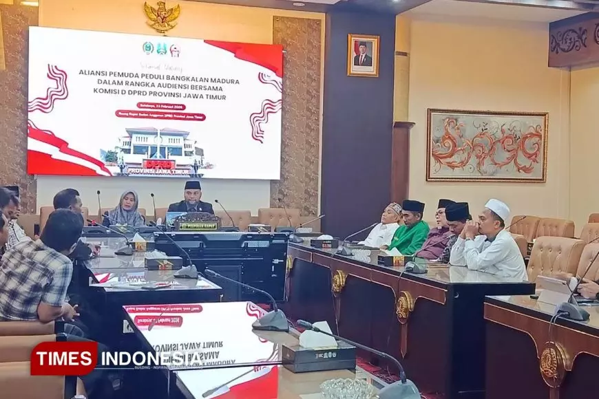 Mediasi Aliansi Pemuda Bangkalan, Ketua Komisi D DPRD Jatim Ungkap Kendala Proyek Mercusuar