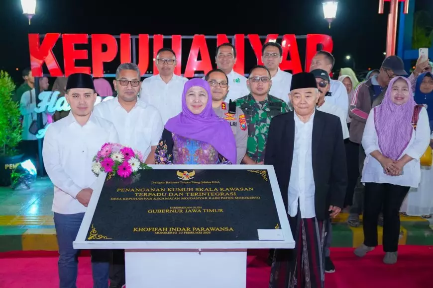 Gubernur Khofifah Resmikan PERMATA Jatim di Mojokerto, Ubah Kawasan Kumuh Jadi Pemukiman Bersih