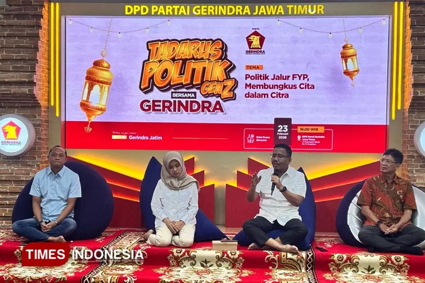 Mahasiswa Surabaya Antusias Ikuti Tadarus Politik Gen Z Gerindra Jatim