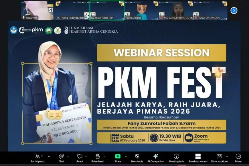Menuju PIMNAS 2026, UKM KREASI UNISMA Perkuat Budaya Riset dan Inovasi Melalui Webinar PKM FEST 2026