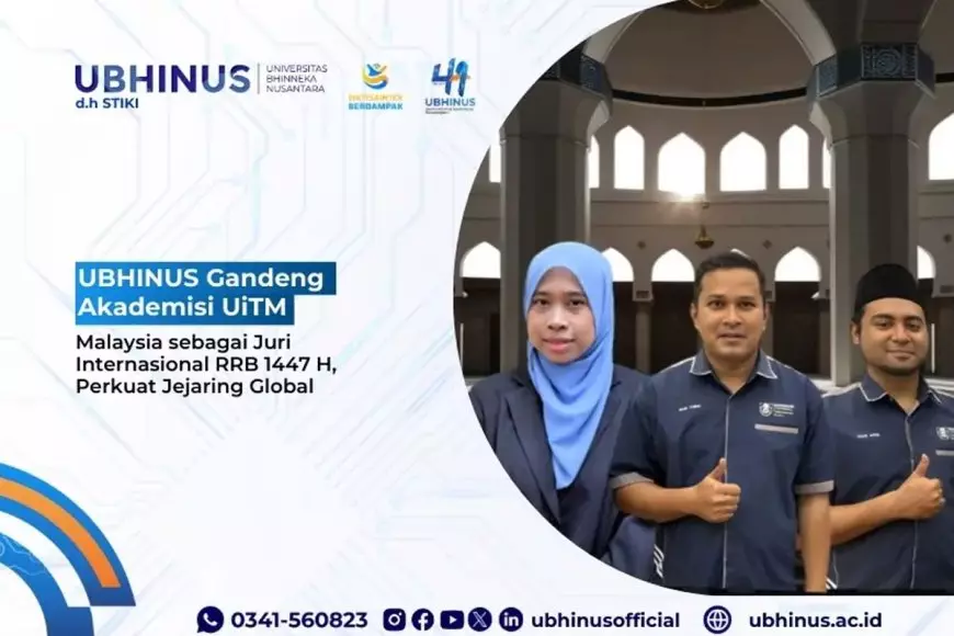 UBHINUS Gandeng Akademisi UiTM Malaysia Sebagai Juri Internasional RRB 1447 H, Perkuat Jejaring Global