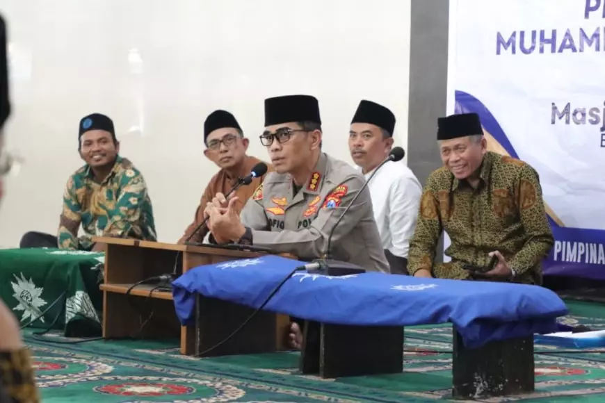 Rajut Harmoni di Bulan Puasa, Kapolresta Banyuwangi Ikut Kajian Ramadhan PD Muhammadiyah