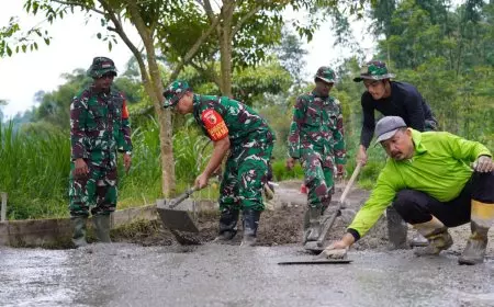 Dandim 0808 Blitar Tinjau Lokasi TMMD Ke-127 di Desa Krisik