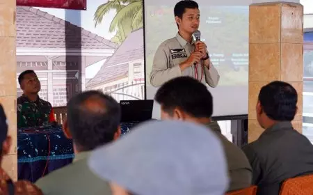 TMMD Ke-127 Kodim 0808 Blitar Gelar Penyuluhan Bencana Alam di Desa Krisik