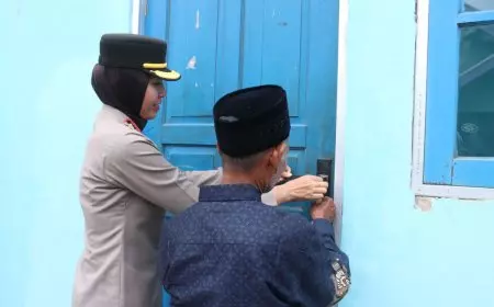 Sentuhan Hangat di Empat Pintu, Polres Majalengka Wujudkan Rumah Layak dan Harapan Baru