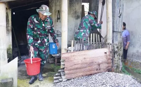 Satgas TMMD Ke-127 Kodim 0808 Blitar Bantu Warga Desa Krisik Penuhi Kebutuhan Air Bersih