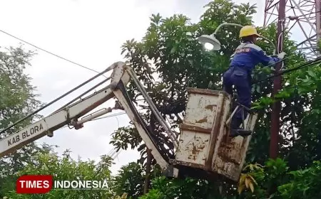 Tak Mau Jalur Mudik Gelap, Dinrumkimhub Blora Pasang 58 PJU Baru