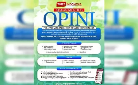 Kopi TIMES Himpun 187 Penulis Bahas Polemik MBG, TIMES Indonesia Tetapkan Tiga Opini Terbaik