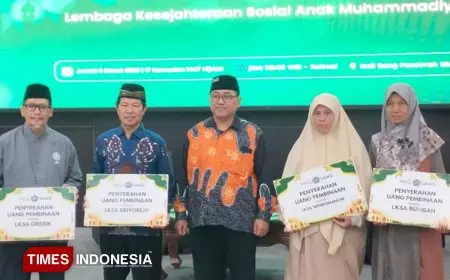 Momen Ramadan, UM Gresik Santuni Anak Yatim dan Bantu Operasional LKSA Muhammadiyah