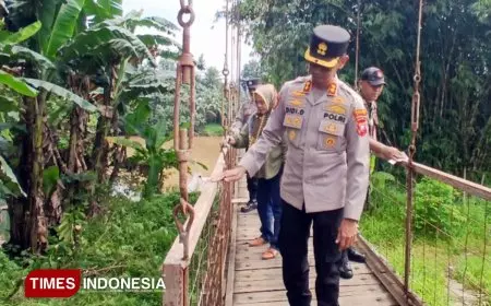 Polres Banjar dan Pemkot Renovasi Jembatan Pentasan, Ditarget Rampung Dua Pekan