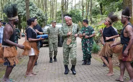 Di Alam Terbuka Malang, Danrem 083/Bdj Tanamkan Semangat NKRI kepada Mahasiswa Papua