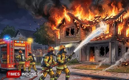 Api Membara saat Sahur, Bengkel di Karangkamulyan Ciamis Ludes Terbakar