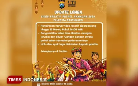 Lomba Video Kreatif Patrol Ramadan 2026 Polresta Banyuwangi, Pengiriman Karya Diperpanjang Hingga 12 Maret