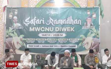Safari Ramadan MWCNU Diwek Berakhir, Pesan Persatuan Mengemuka dalam Tausiyah