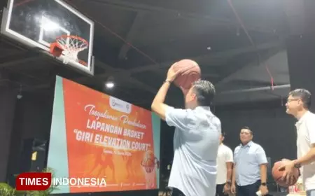 Tambah Wahana Olahraga, Gressmall Buka Lapangan Basket Indoor Pertama di Gresik