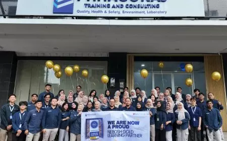 PT Phitagoras Global Duta Raih Status NEBOSH Gold Learning Partner