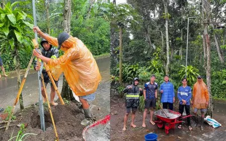 Dukung Keamanan Lingkungan, KSM-T UNISMA Realisasikan Program Penerangan Jalan