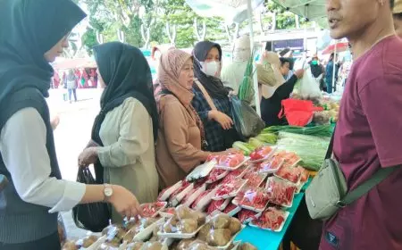 Stabilisasi Harga Kebutuhan Pokok, Gerakan Pangan Murah Hadir di Alun-alun Cianjur