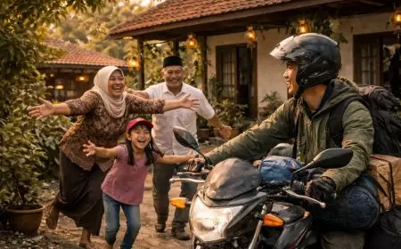 Perjuangan Pemudik Motor ke Majalengka: Ratusan Km Demi Peluk Keluarga di Hari Raya