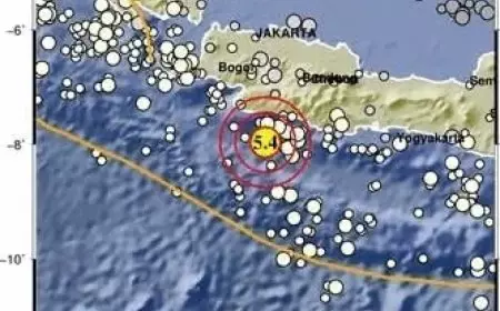 Gempa Magnitudo 5.4 Guncang Sukabumi, Getaran Cukup Kencang Terasa hingga Cianjur