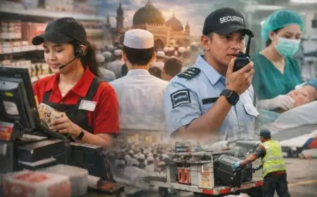 Dedikasi di Balik Hari Fitri: Kisah Pekerja di Jakarta Utara yang Tetap Bertugas saat Lebaran