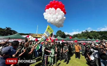 TNI Gelar Pasar Murah di Lapangan Rampal Malang, 180 Stan Sediakan Sembako Lebih Murah