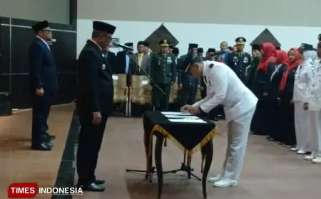 Perkuat Profesionalisme ASN, Wali Kota Banjar Lantik 73 Pejabat dan Kepala Sekolah