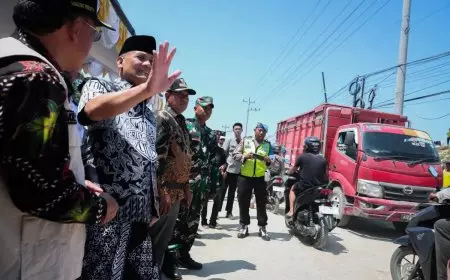 Gubernur Ahmad Luthfi Buka Kembali Jalan Semarang–Godong Usai Perbaikan Tanggul