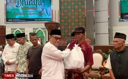 Berbagi Kehangatan Ramadan, Unisma Santuni 250 Dhuafa di Kota Malang