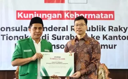 Ansor Jatim Terima Kunjungan Konjen Tiongkok, Dorong Kerja Sama dan Dialog Global
