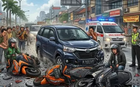 Kecelakaan Maut di Simpang Tonjong Ciamis, Pejalan Kaki Tewas Tertabrak Avanza