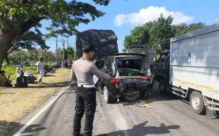 Kecelakaan Beruntun Lima Kendaraan di Jalur Banyuwangi–Situbondo, Pengendara Motor Meninggal Dunia
