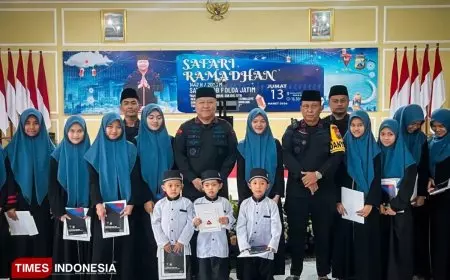 Safari Ramadan di Malang, Dansatbrimob Polda Jatim Santuni Anak Yatim